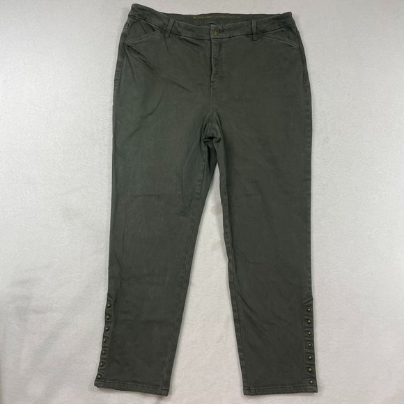 Chico's Boyfriend Jeans in Charcoal - Picture 1 of 12